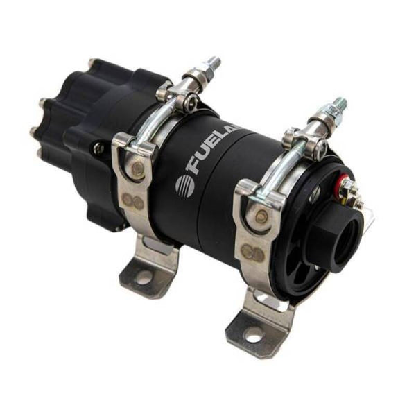 Fuelab PRO Series In-Line Fuel Filter (10gpm) -10AN In/-10AN Out 6 Micron Fiberglass - Matte Black main image 1