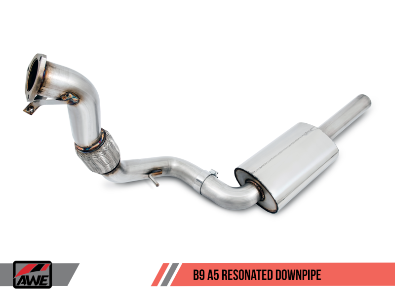 AWE Tuning Audi B9 A5 SwitchPath Exhaust Dual Outlet - Diamond Black Tips (Includes DP and Remote)