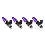 Injector Dynamics 1700cc Injectors - 60mm Length - 14mm Purple Top - 14mm Lower O-Ring (Set of 4)