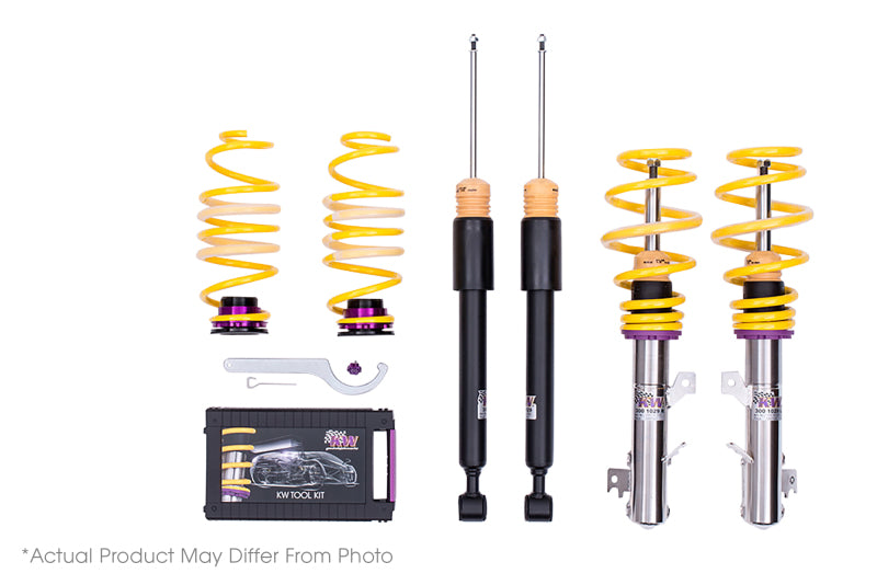 KW Coilover Kit V1 2017+ Audi A4 (B9) Sedan / A5 Coupe Quattro w/o Electronic Dampening (50mm)